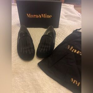 Jem Skull Slipper Black Skeleton Flats by Mara & Mine- RARE!